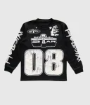 Hellstar Studios 08 Graphic Long Sleeve T-Shirt Black