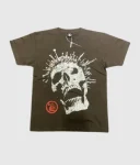 Hellstar Studios Skull T-Shirt Brown